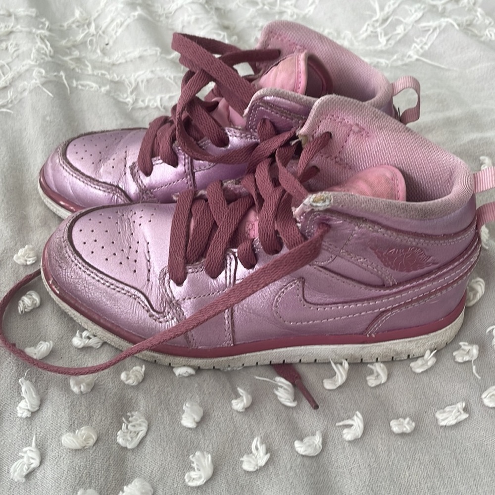 Girl “Pink Rise” Air Jordan 1s